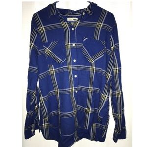 Old Navy blue flannel